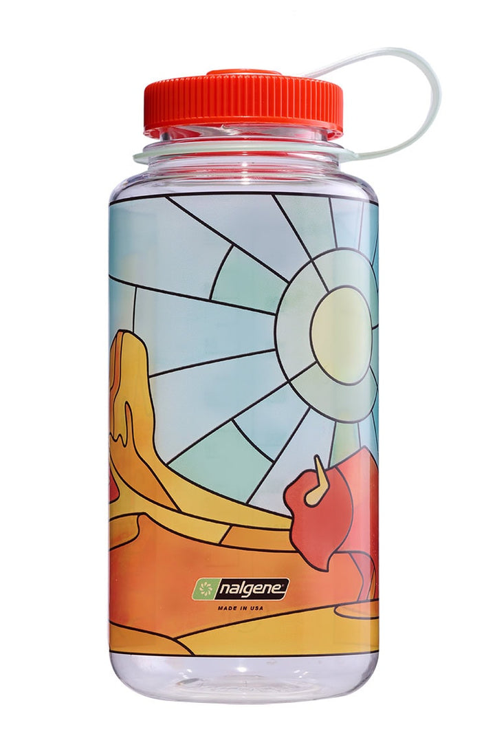 32oz Wide Mouth Stained Glass Print Bottles P1